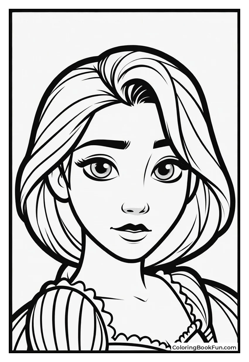 Rapunzel with Short Brown Hair