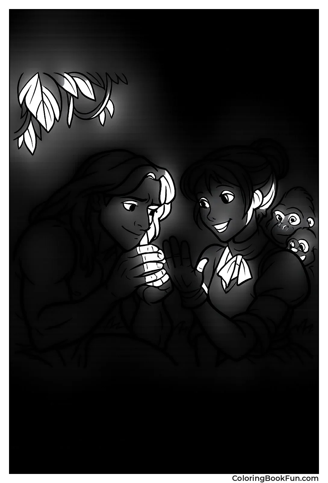 Tarzan Examines Janes Curious Hand