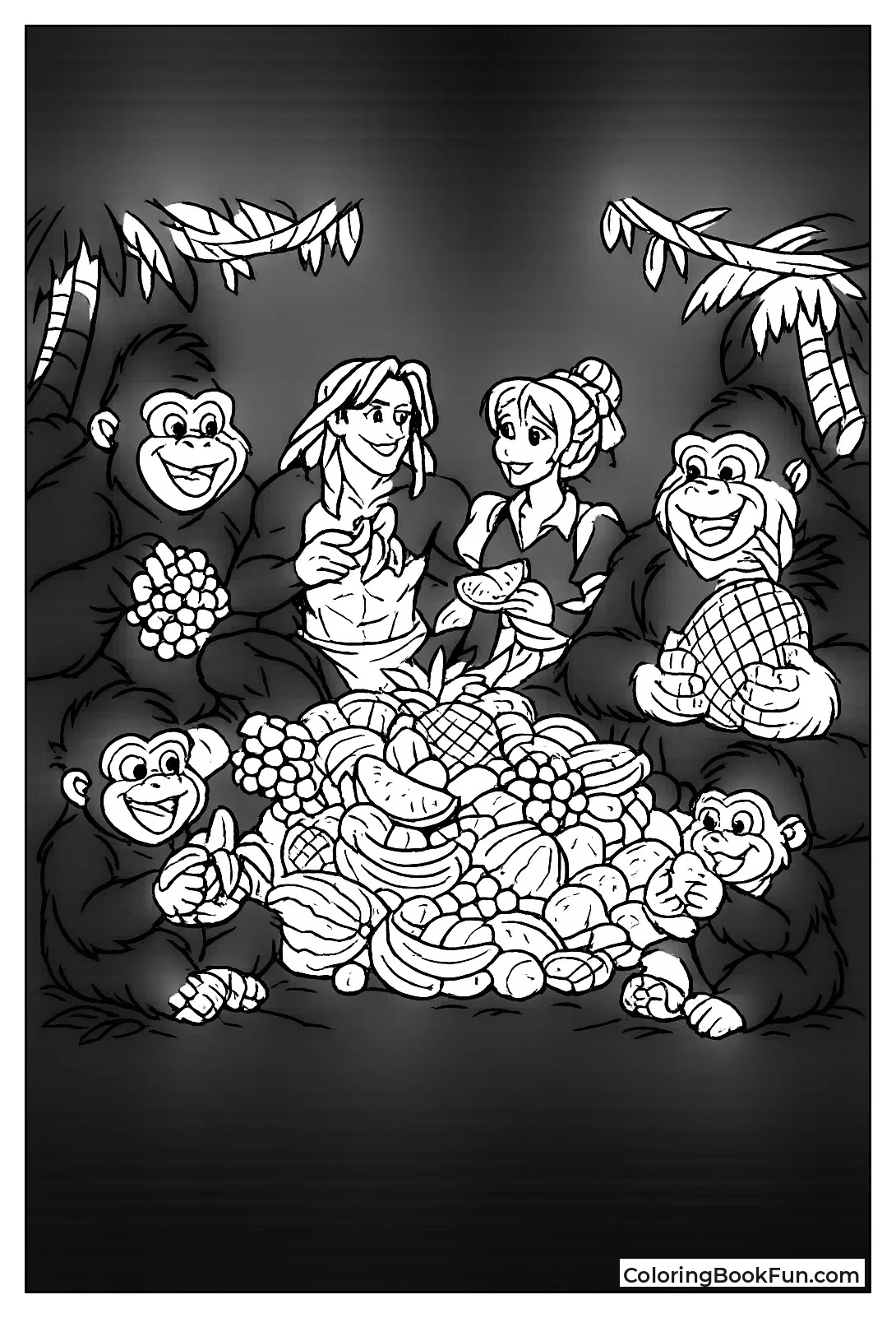 Tarzan Shares Jungle Fruit Feast