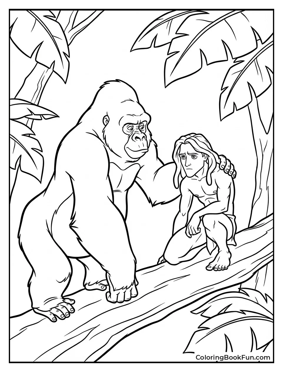 Kerchak Gives Leadership to Tarzan