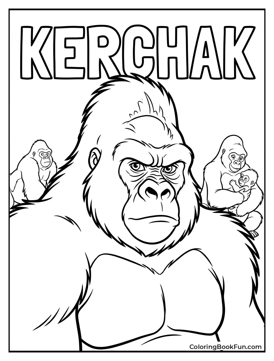Kerchak Stands Stern and Protective