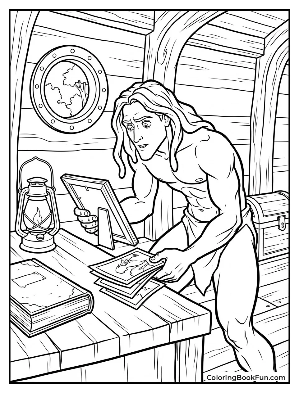 Tarzan Sees Parents Ship Photos