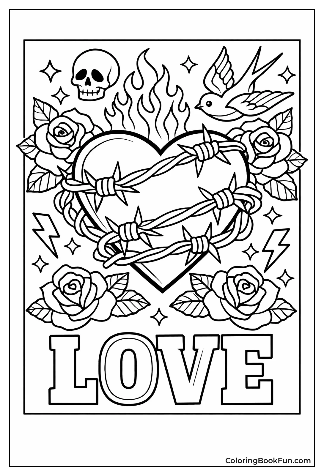 Heart in Barbed Wire