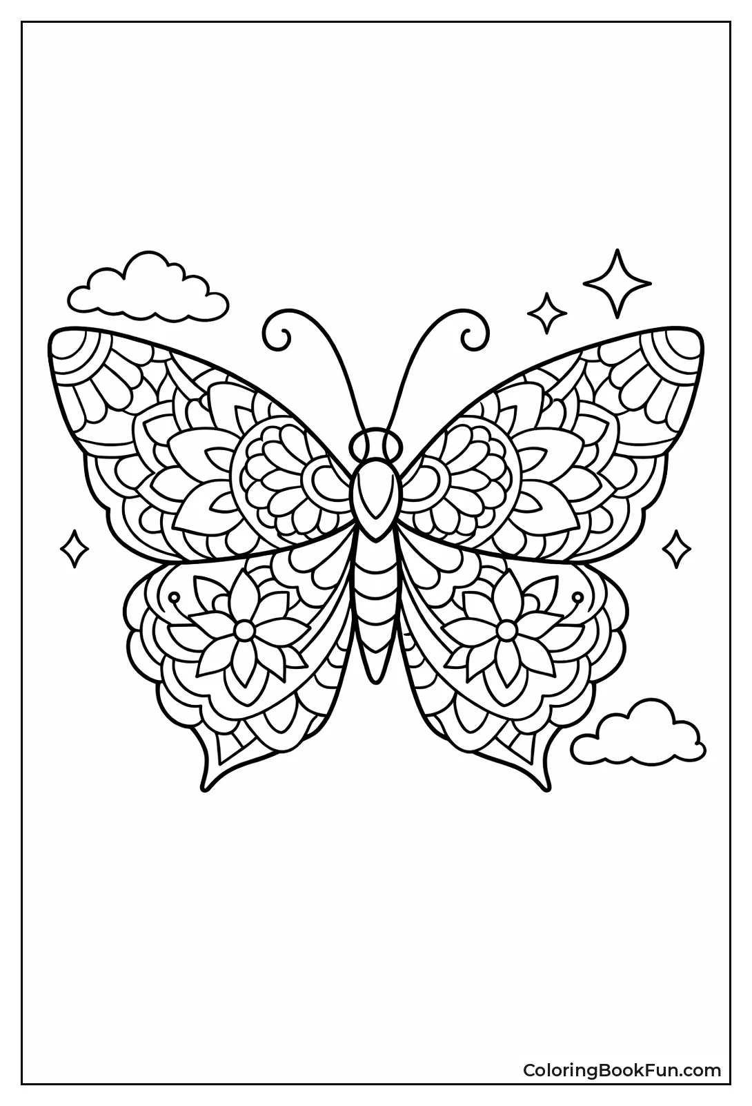 Butterfly Wings Mandala Patterns