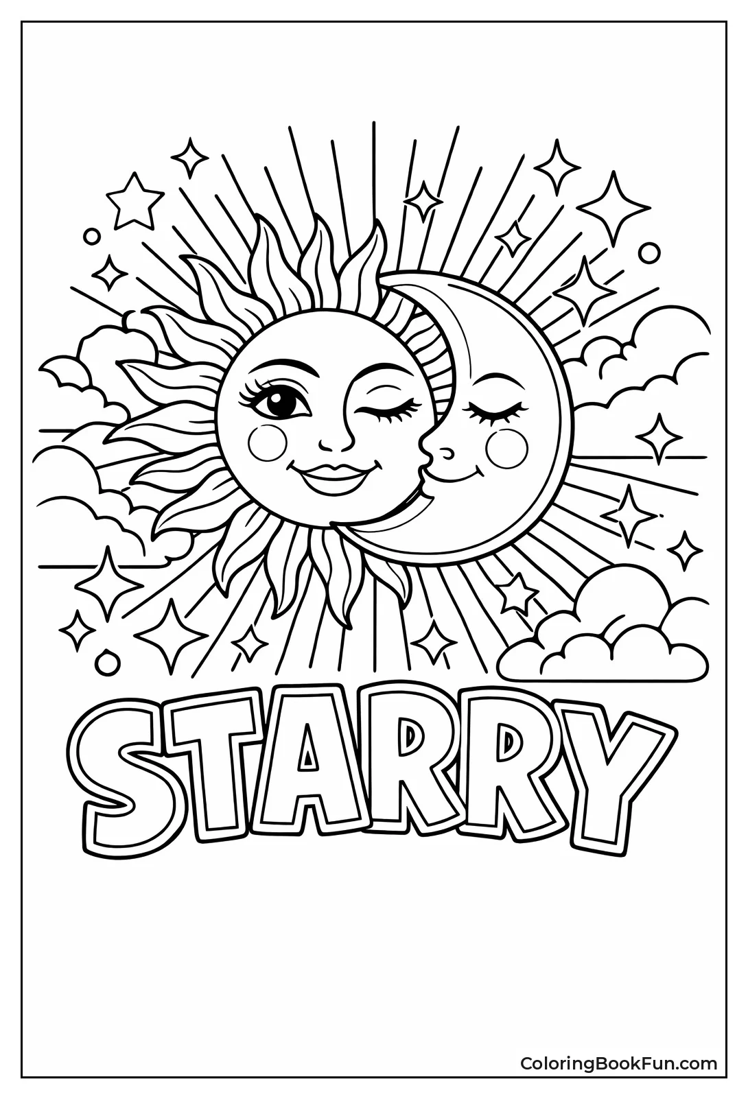 Sun Moon Celestial Rays