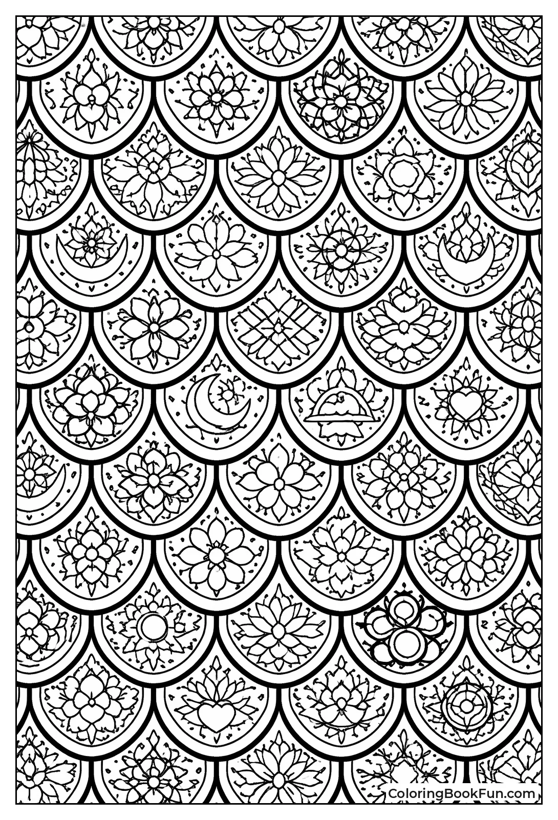 Dragon Scales Overlap Patterns