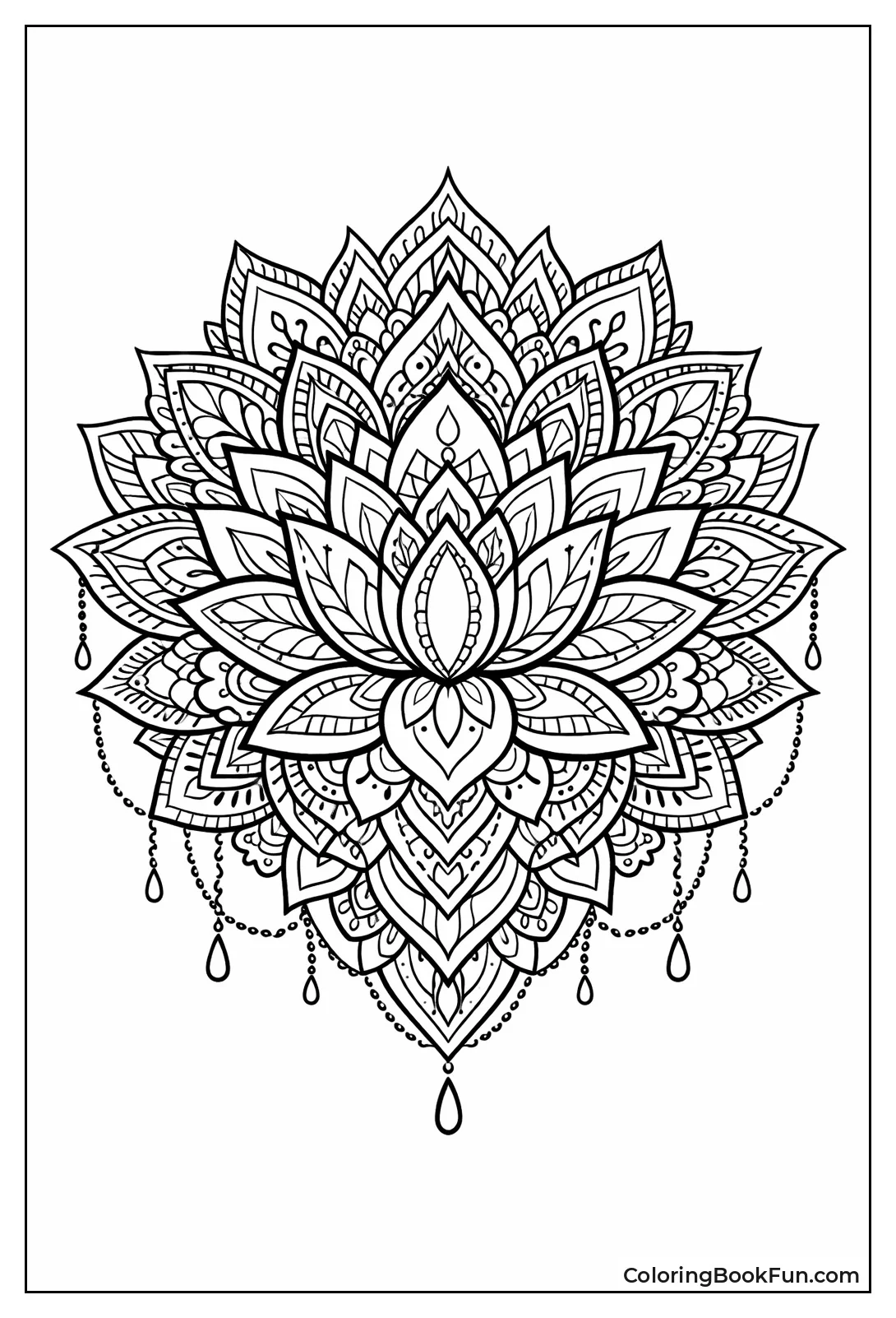 Lotus Flower Petal Mandala