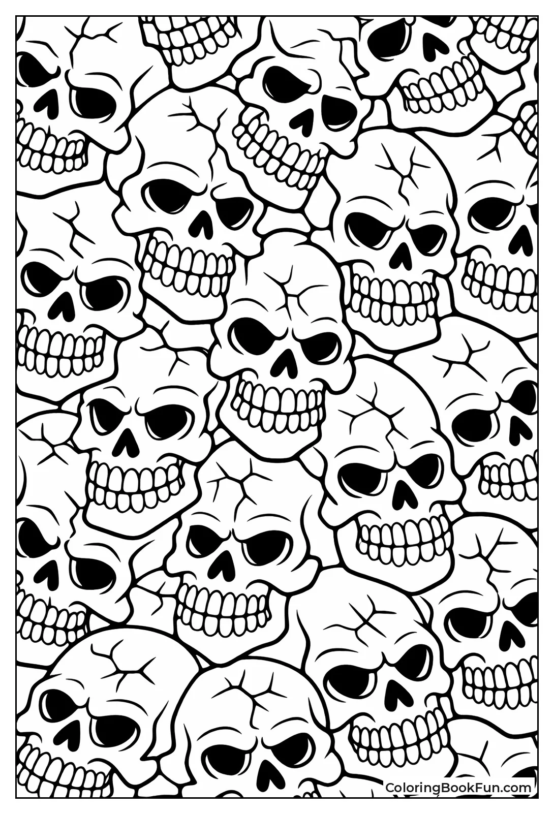 Skulls Interlock Tessellation Page