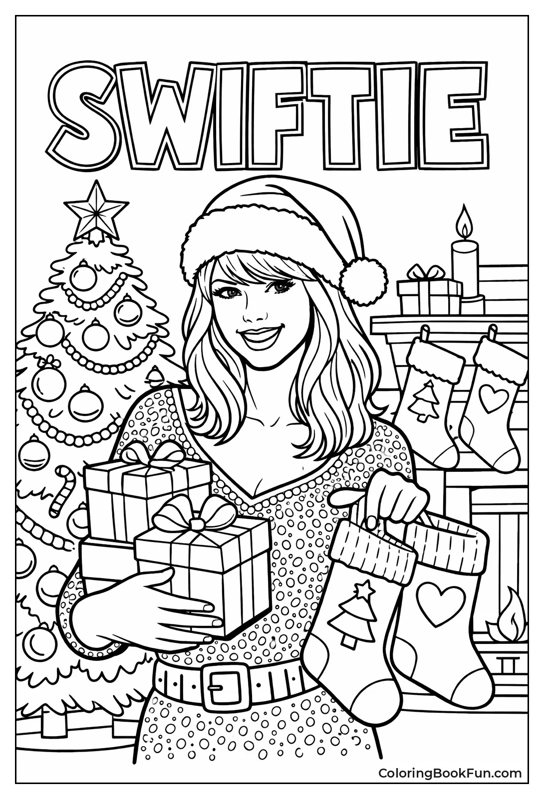 Taylor Holds Christmas Gifts