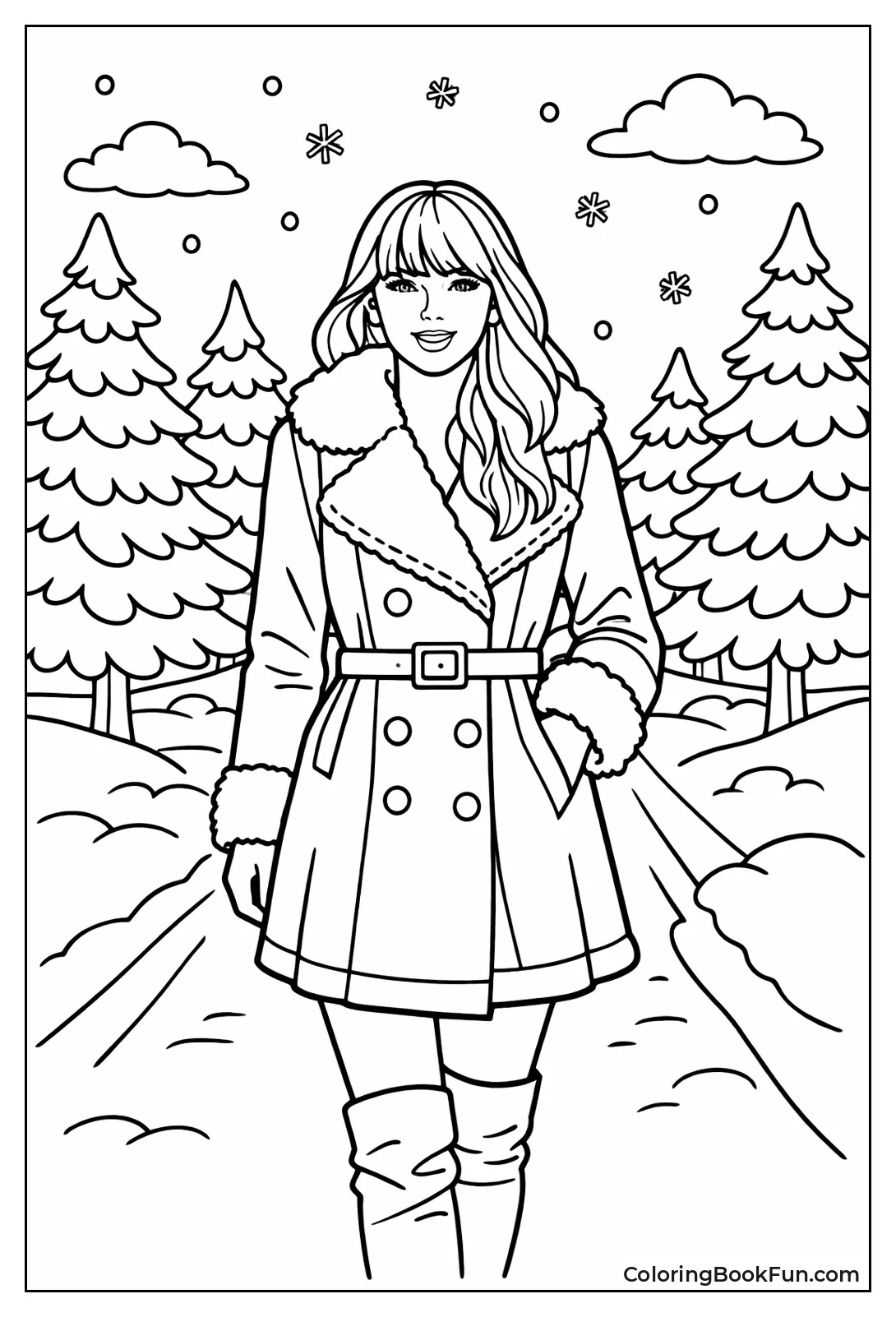 Taylor Walks Snowy Farm