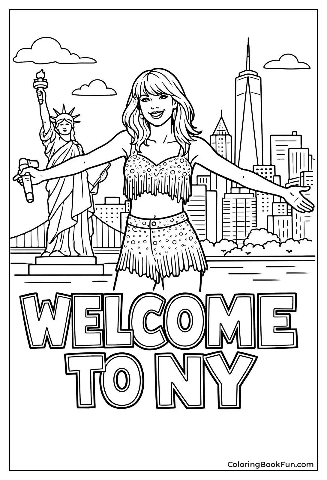 Taylor Embraces City Skyline