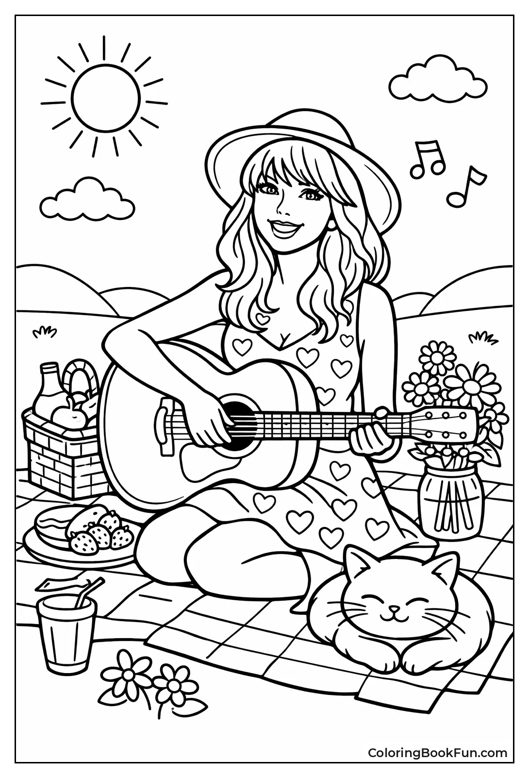 Taylor Picnics with Guitar