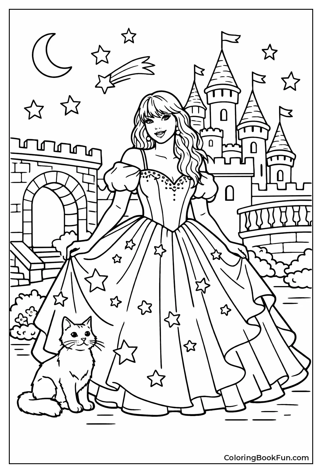 Taylor Wears Princess Gown