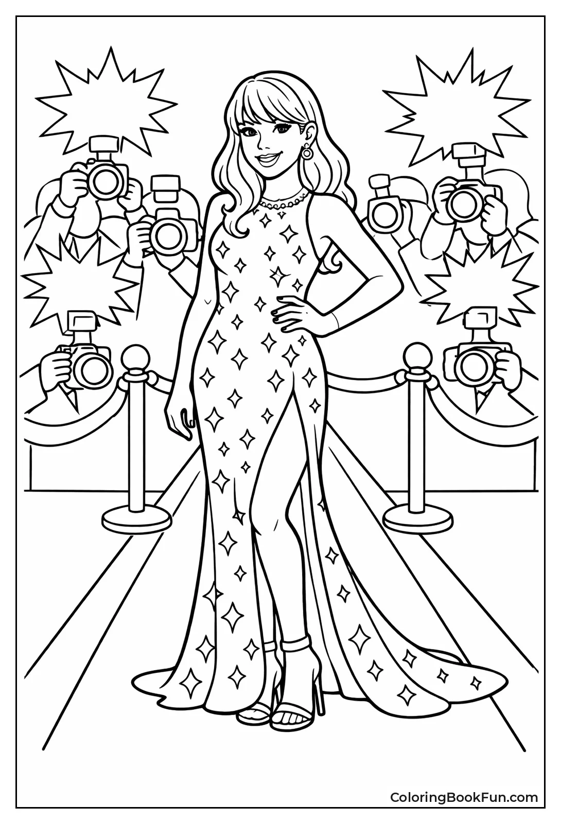 Taylor Poses on Carpet