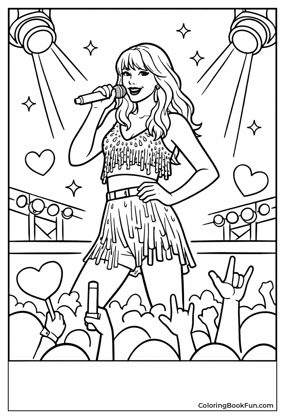 Taylor Sings on Stage