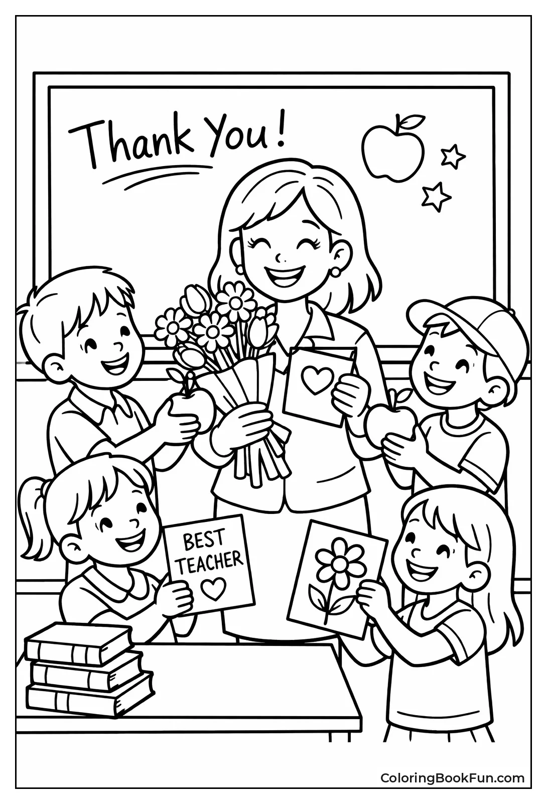 Teacher Receiving Student Gifts