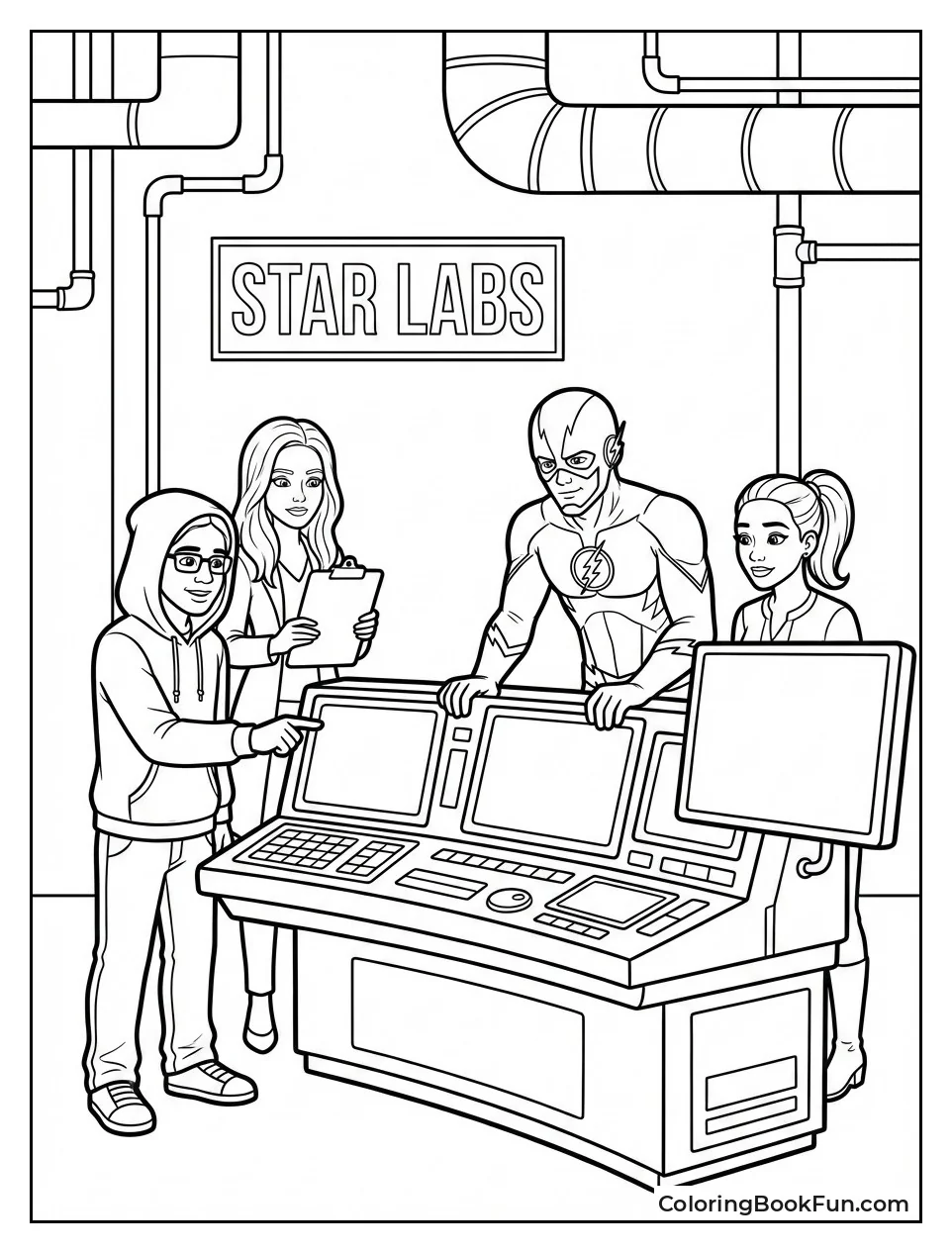 Team Flash in STAR Labs