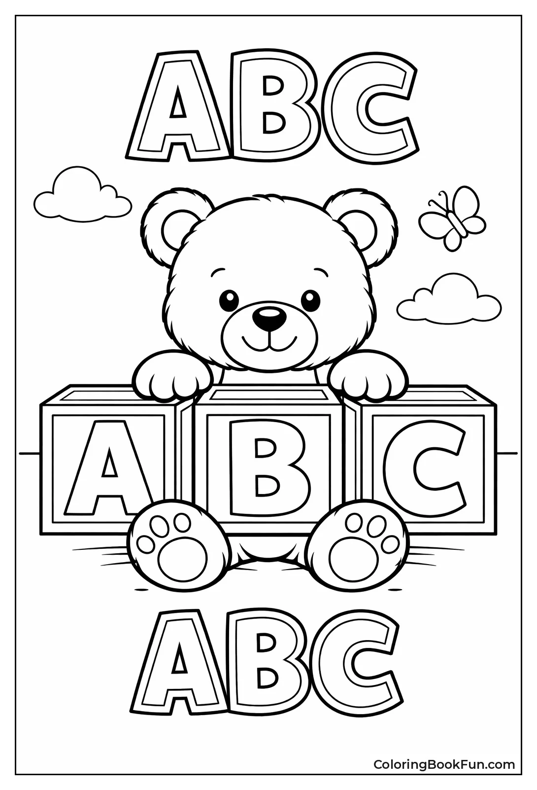 Teddy with ABC Blocks