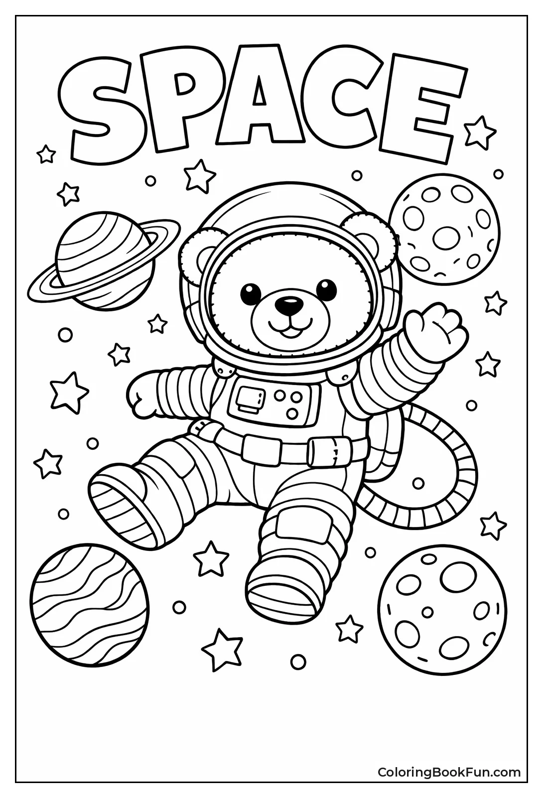 Astronaut Teddy Explores Space