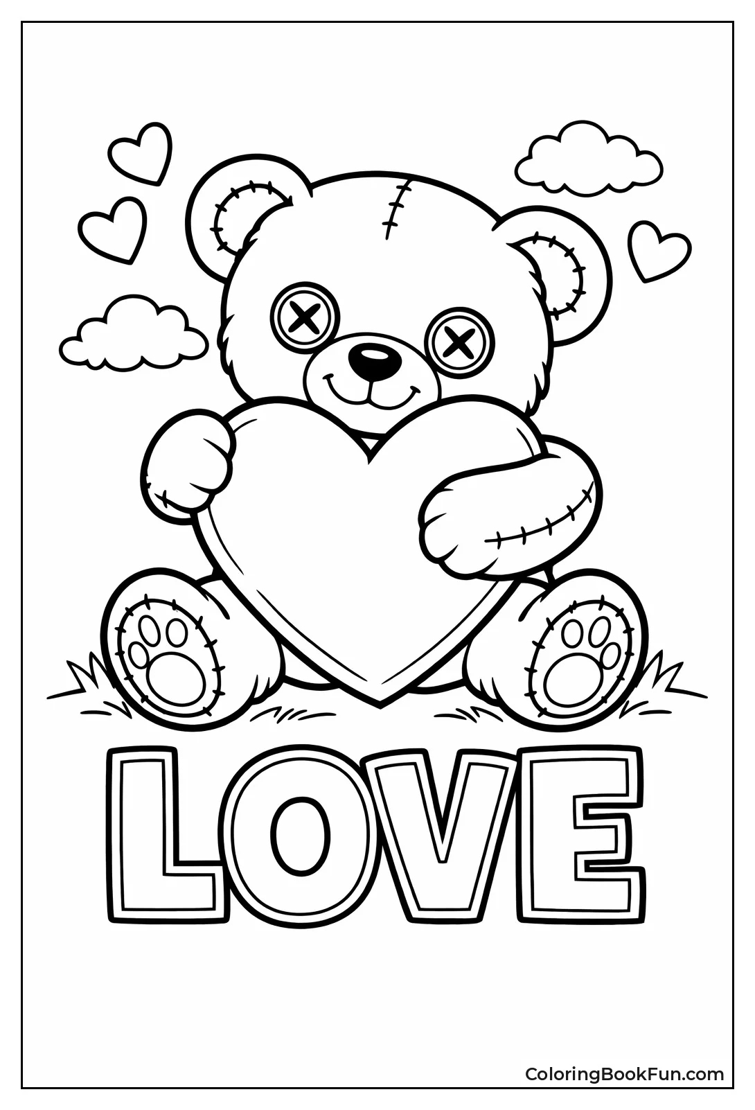 Teddy Hugs Big Heart