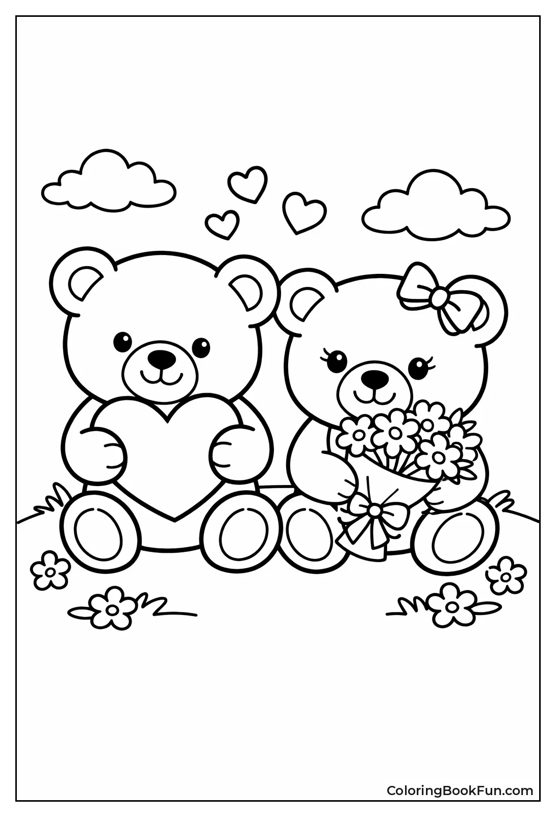 Valentine Teddy Couple