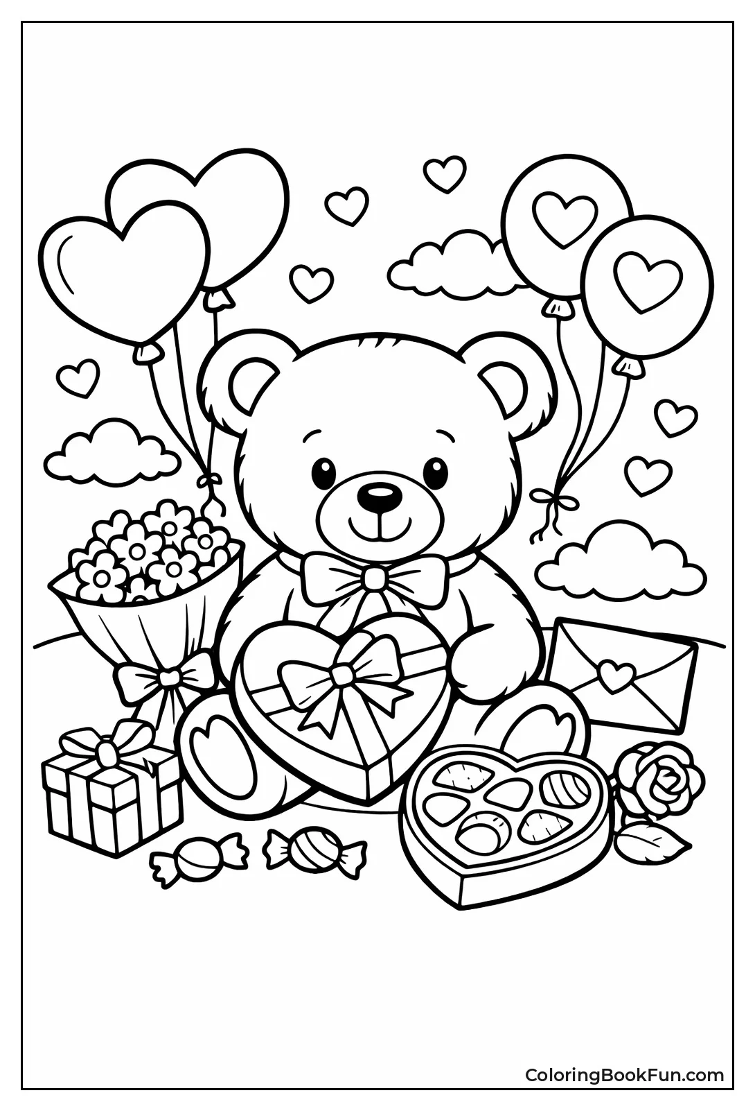 Valentine Teddy Scene