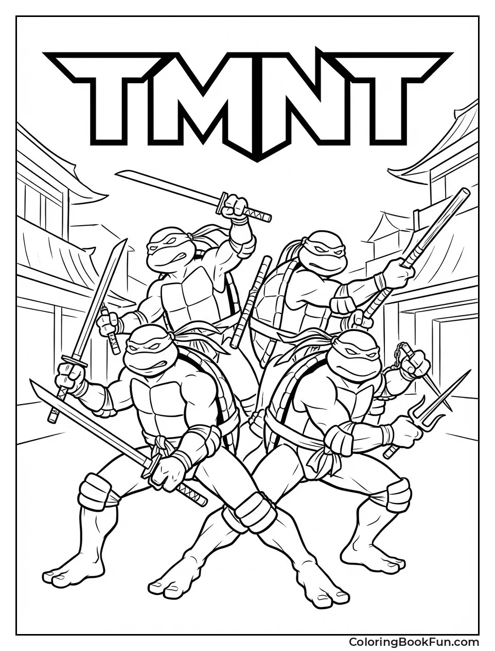 Mutant Ninja Turtles Battling