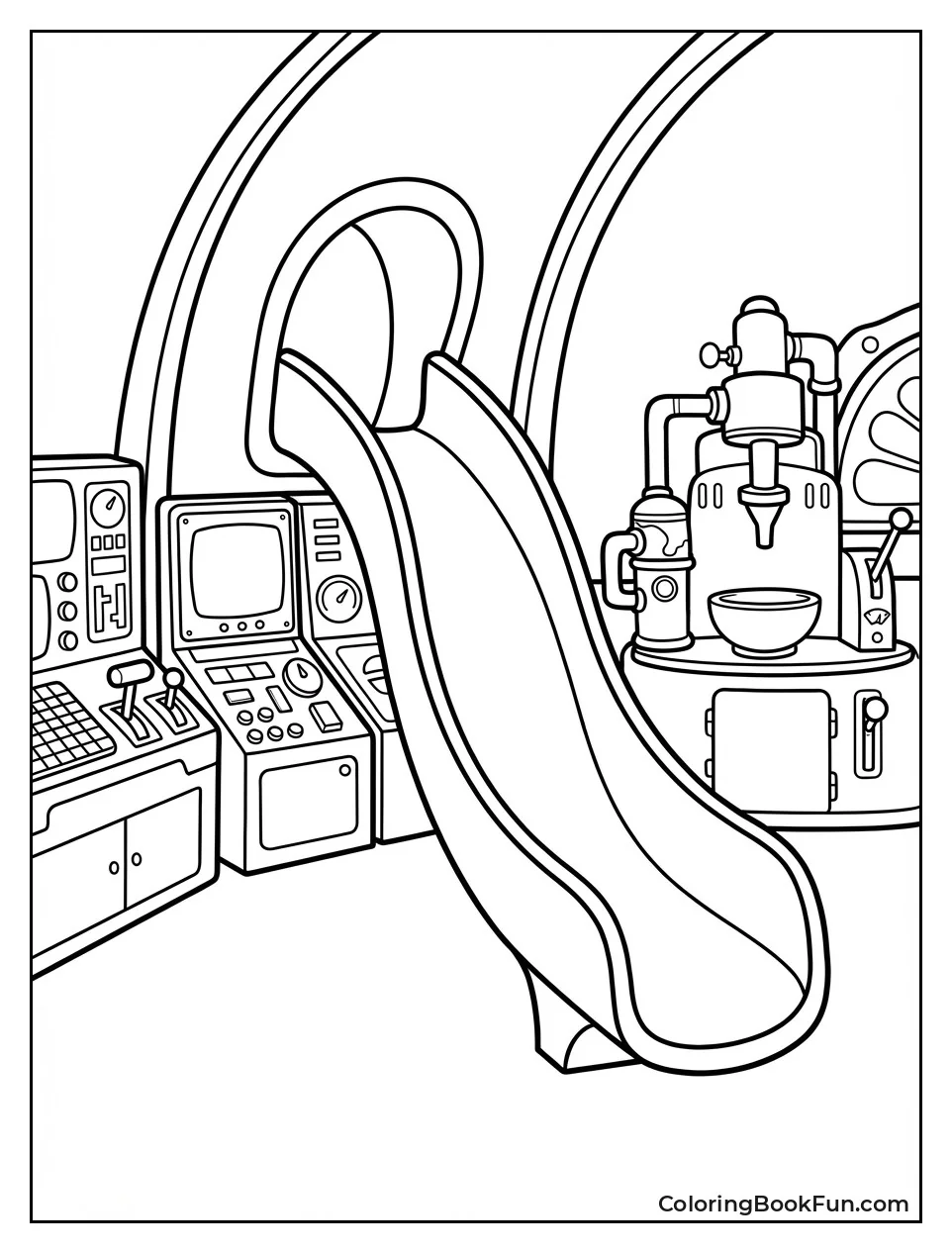 Slide and Panels Inside Dome