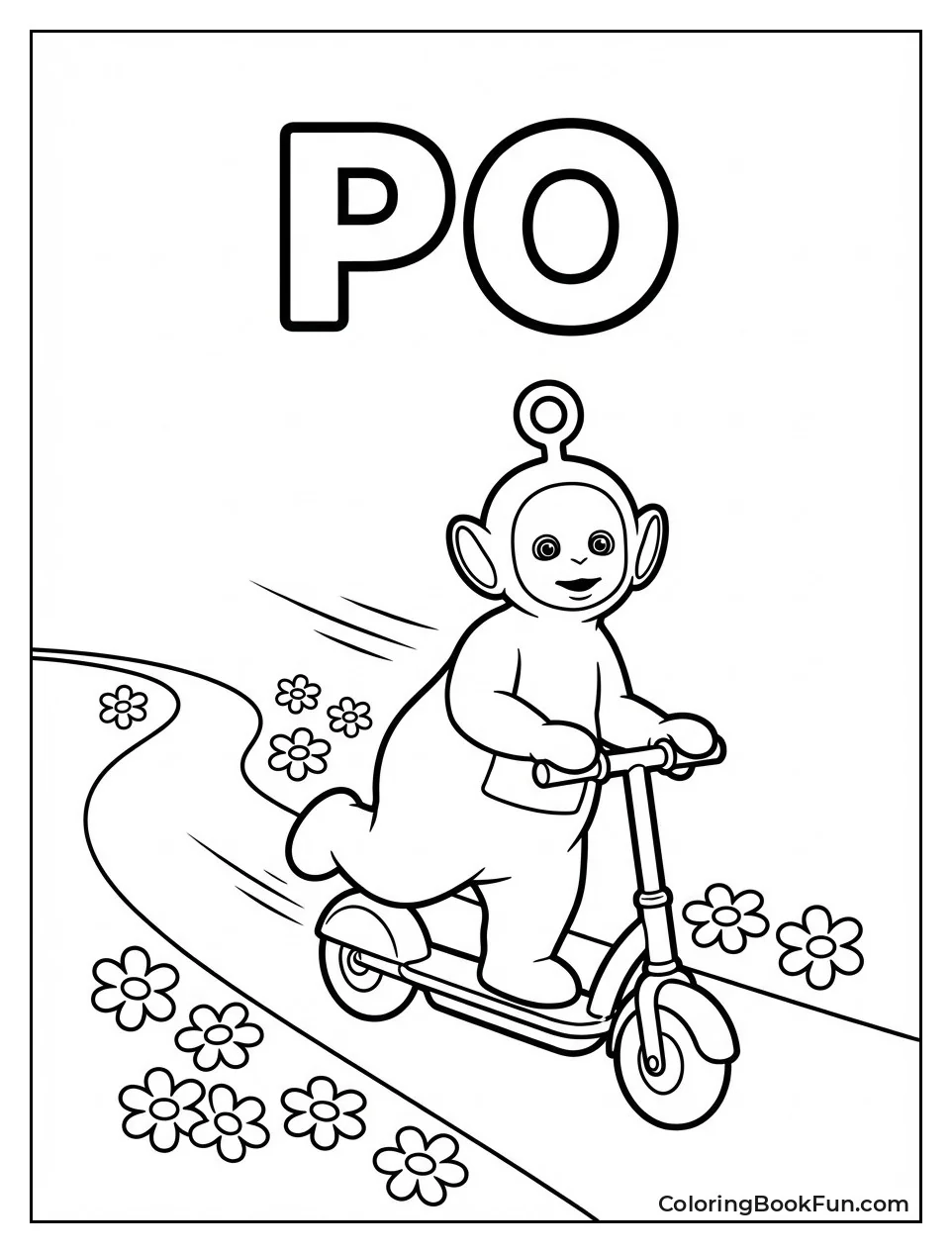 Po Rides Red Scooter