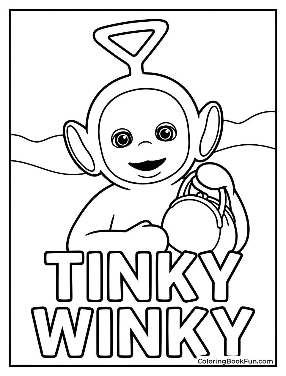 Tinky Winky Smiles with Handbag