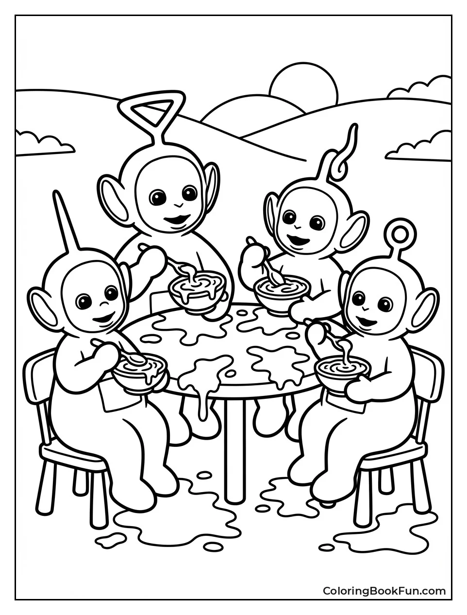 Teletubbies Eat Tubby Custard