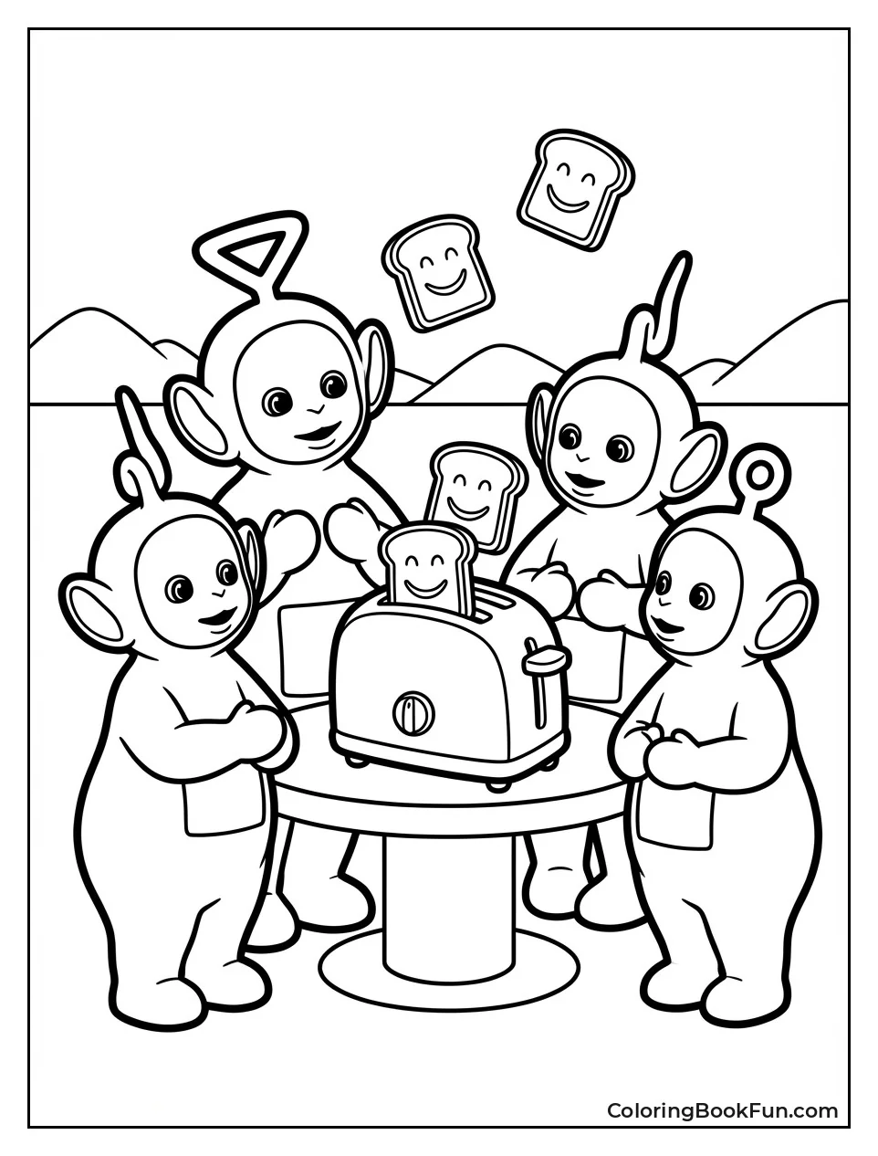 Toaster Pops Smiley Toast