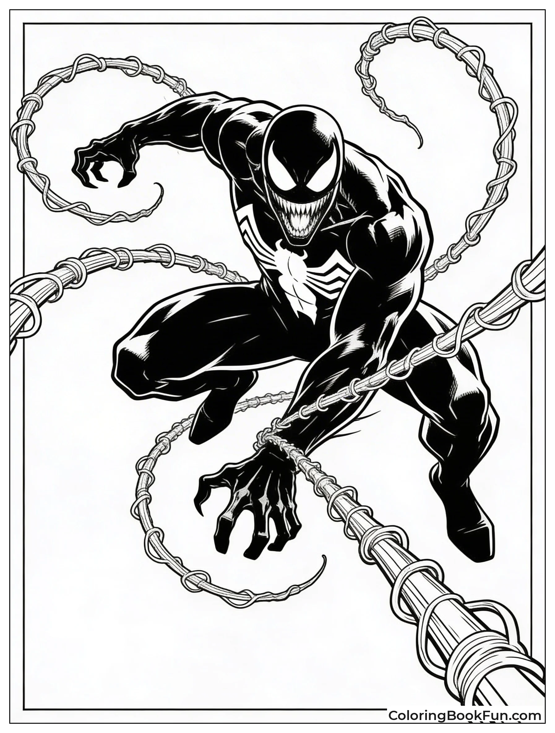 Venom Launches Writhing Tendrils