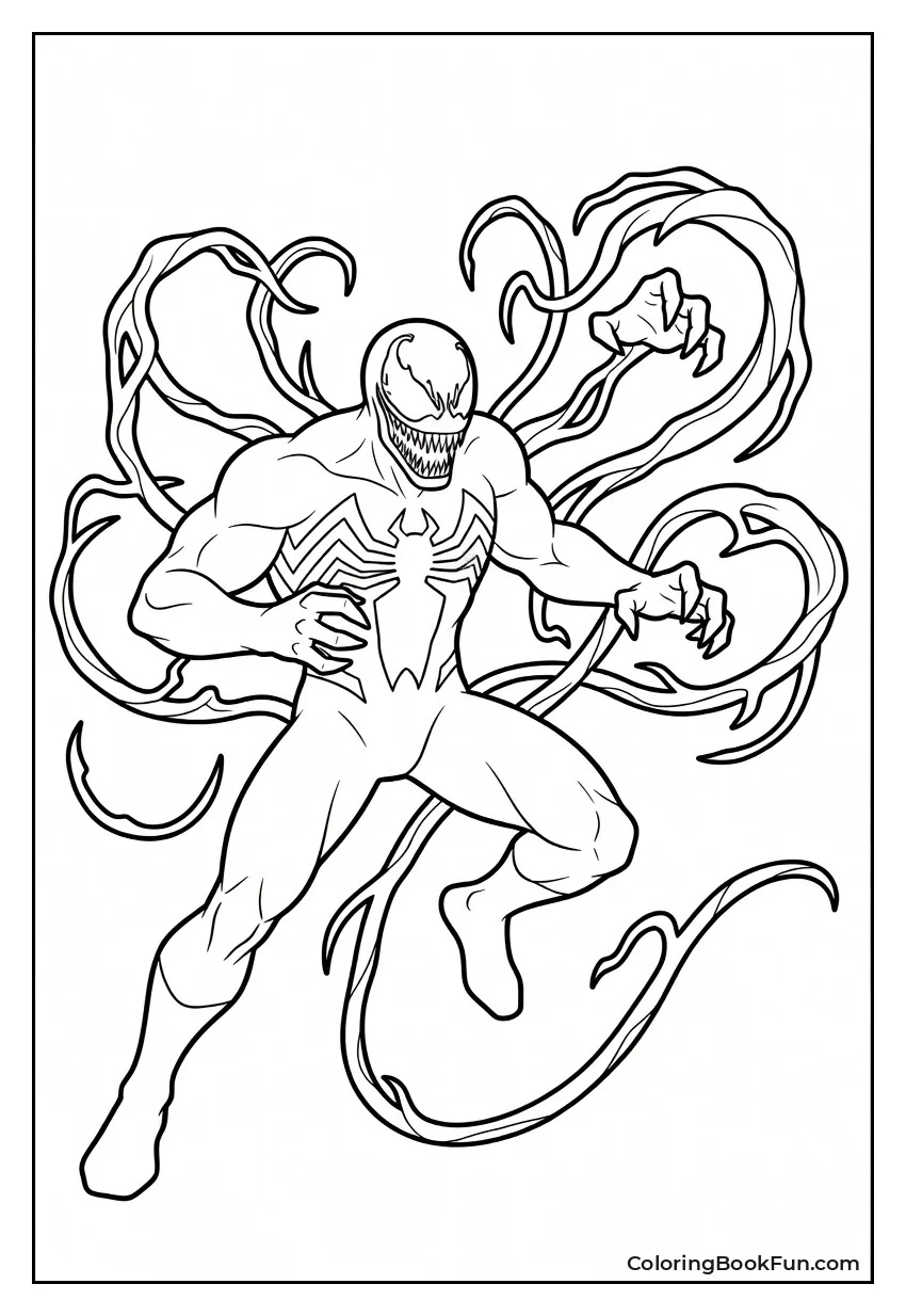 Venom Launches Writhing Tendrils