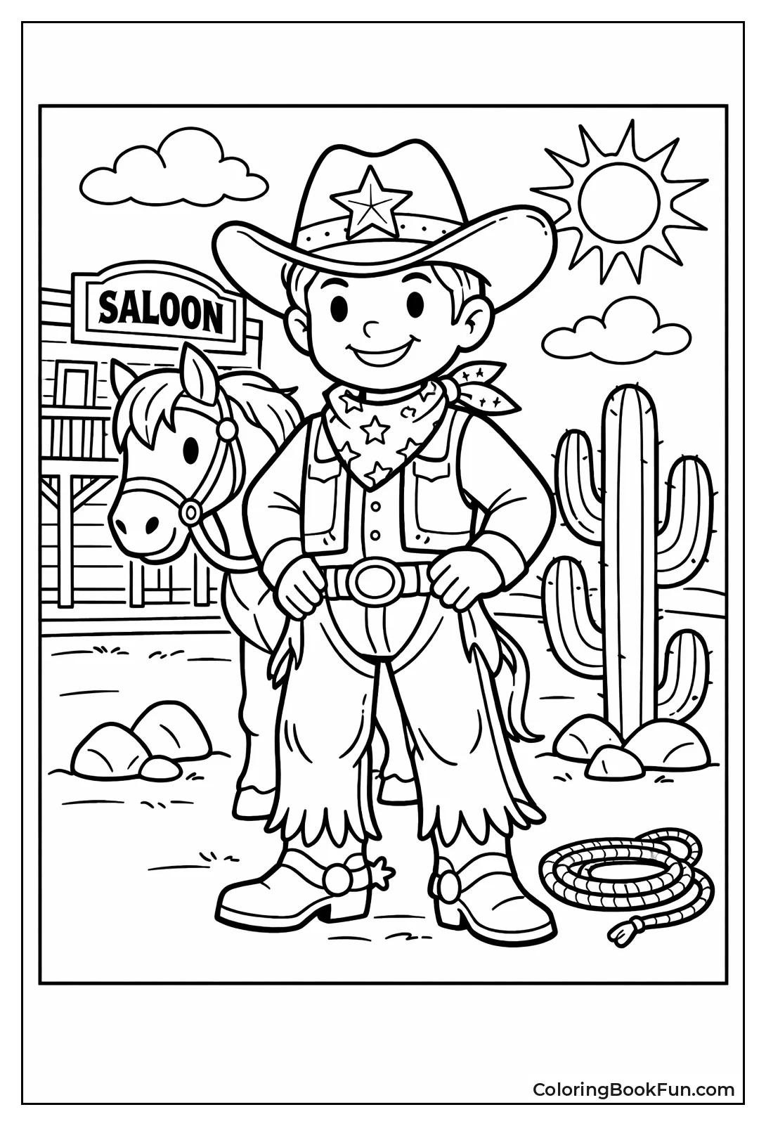 Texas Cowboy Star Bandana