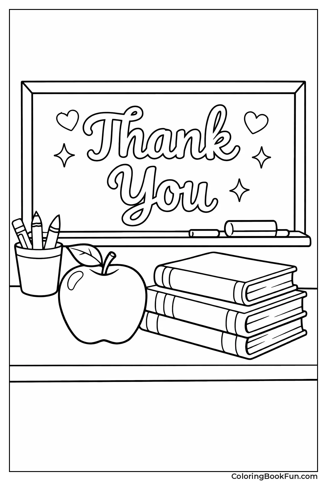 Apple on Teacher Desk