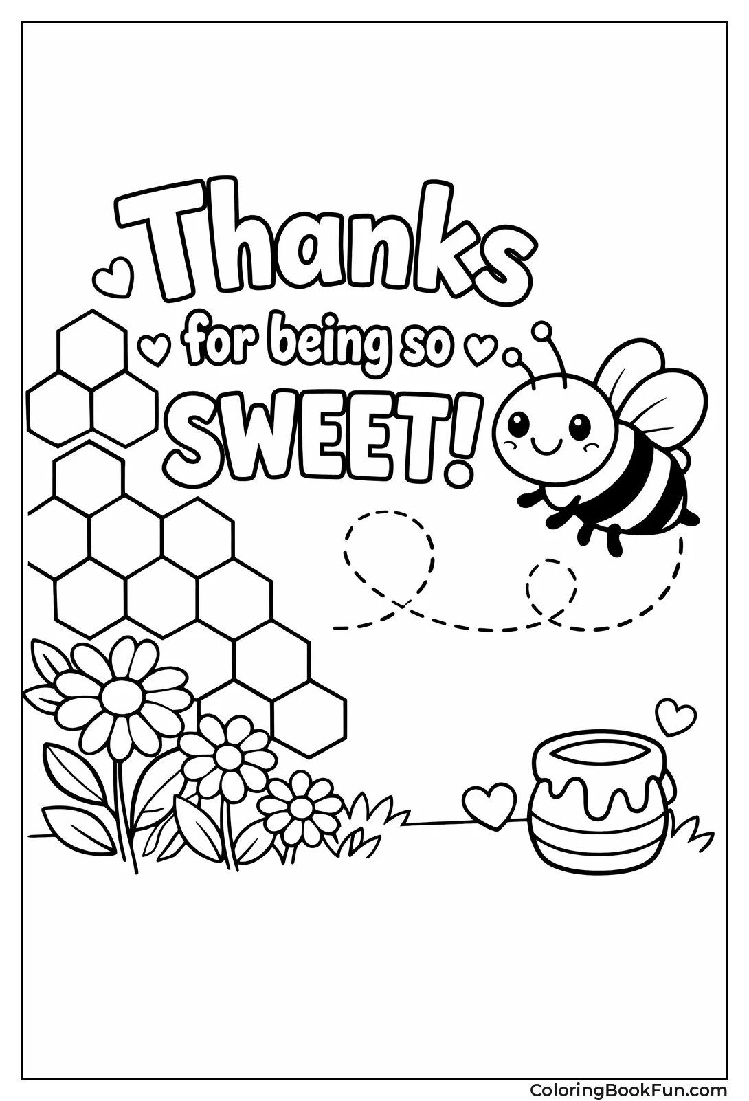 Bee Buzzes near Honeycomb