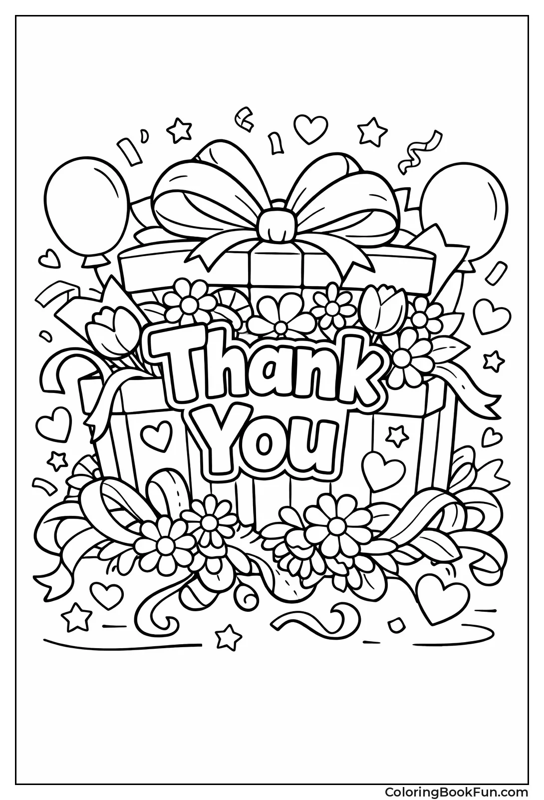 Gift Box Bursts with Flowers