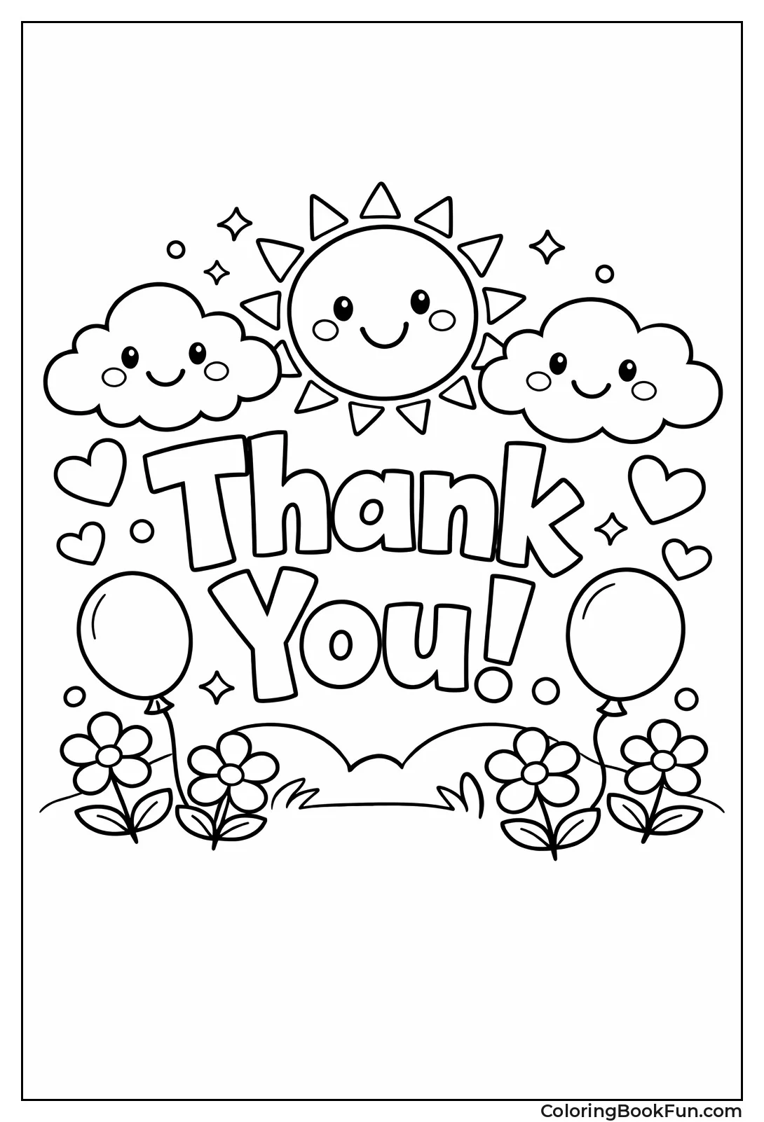 Smiling Sun and Clouds