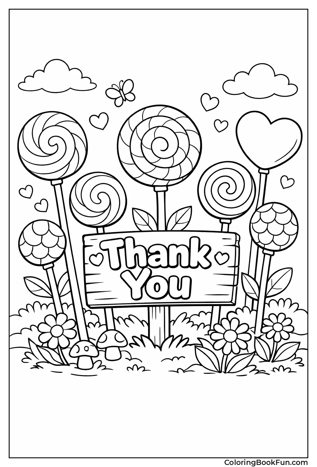 Lollipops Bloom in Garden