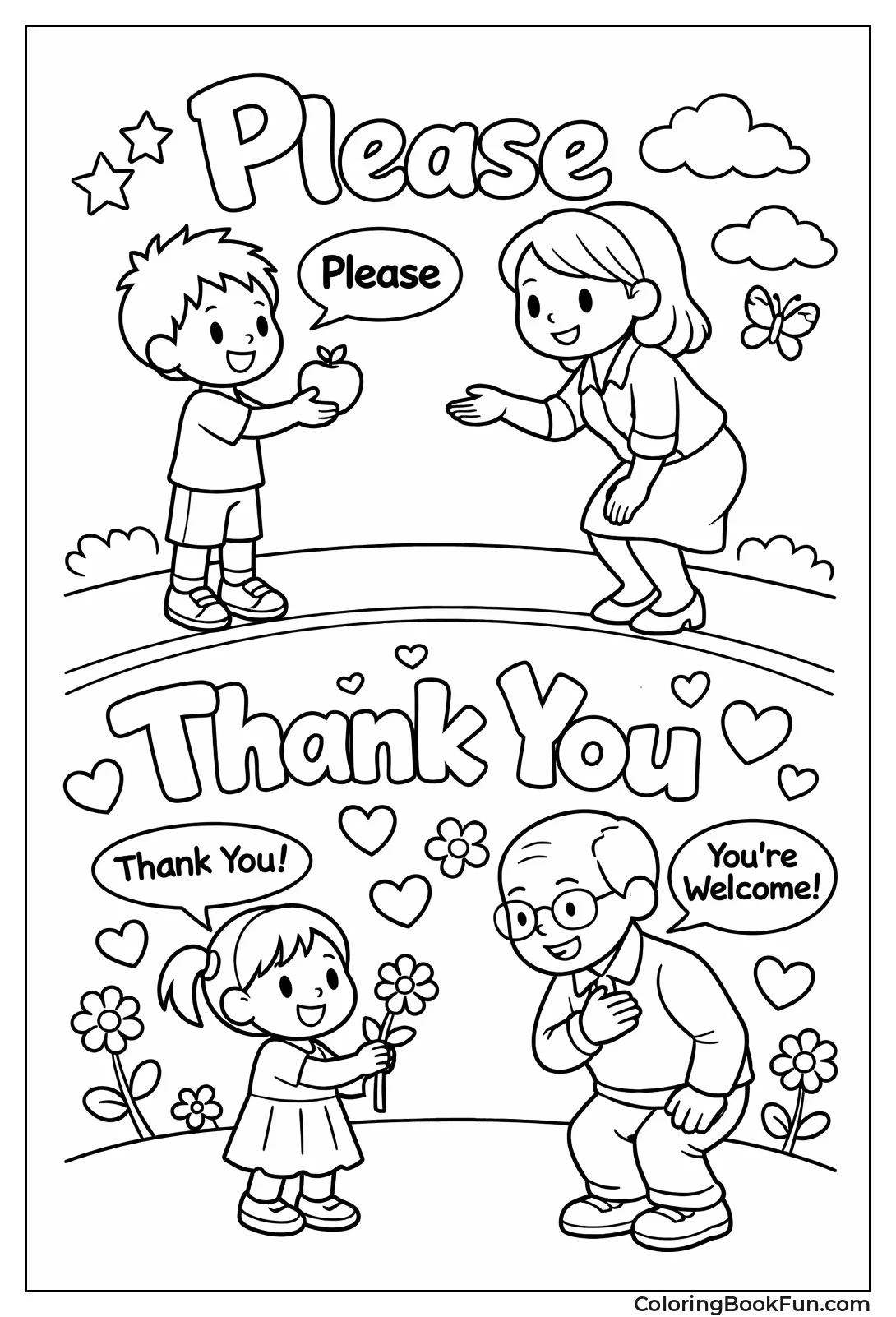 Characters Say Please Thanks