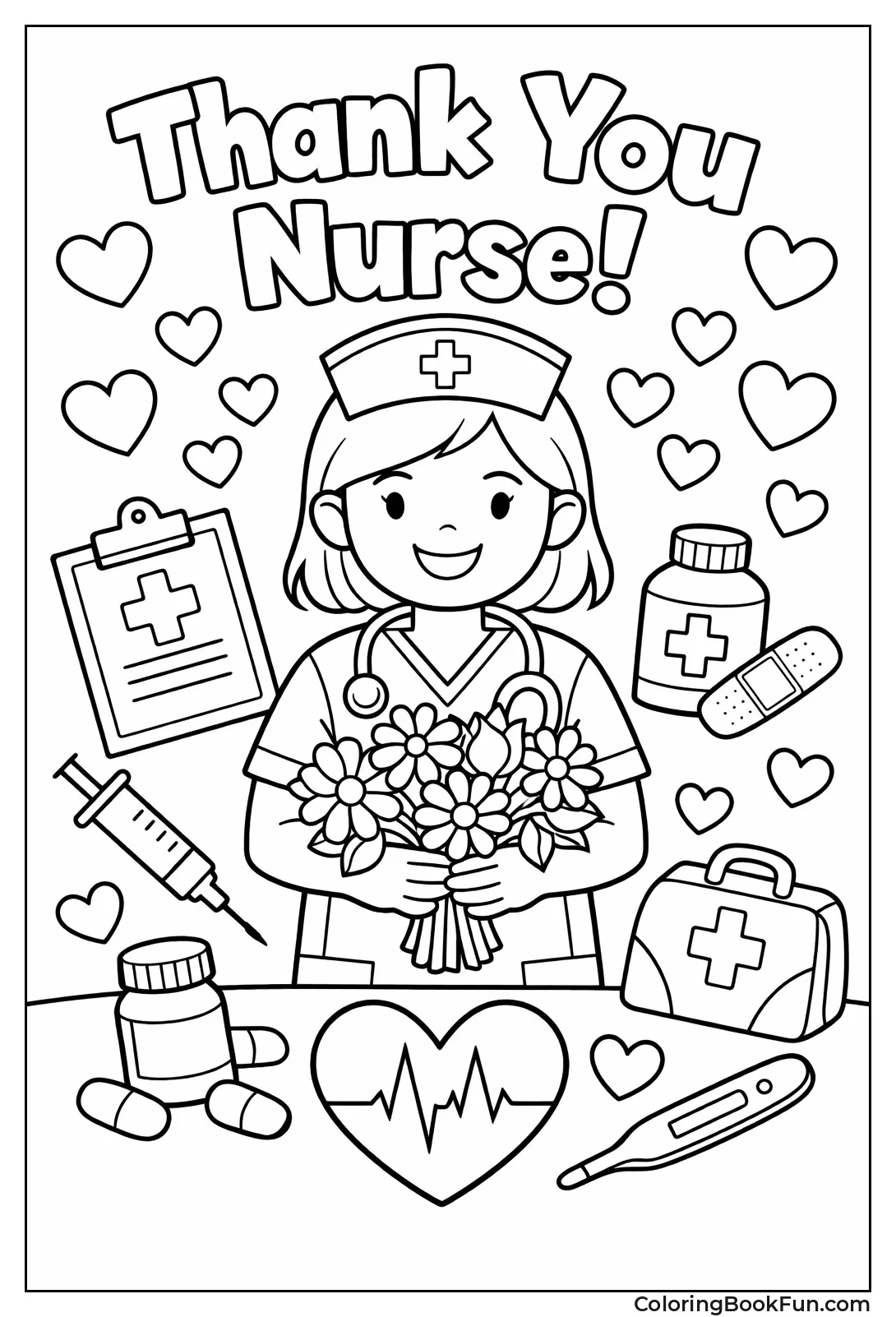 Nurse Gets Flower Thanks