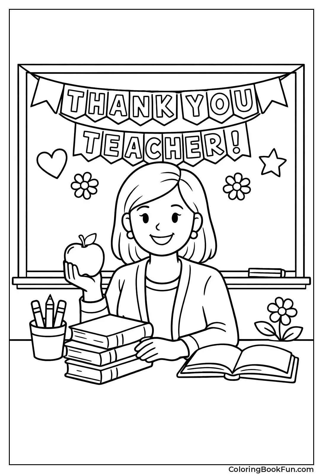 Teacher Gets Apple Banner