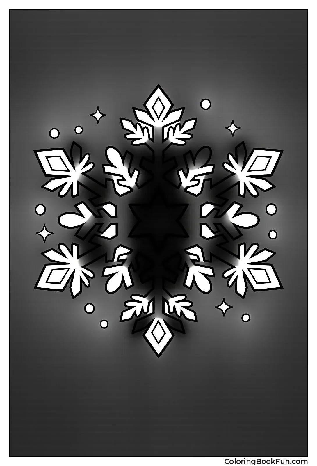 Snowflake Sparkles with Cutouts