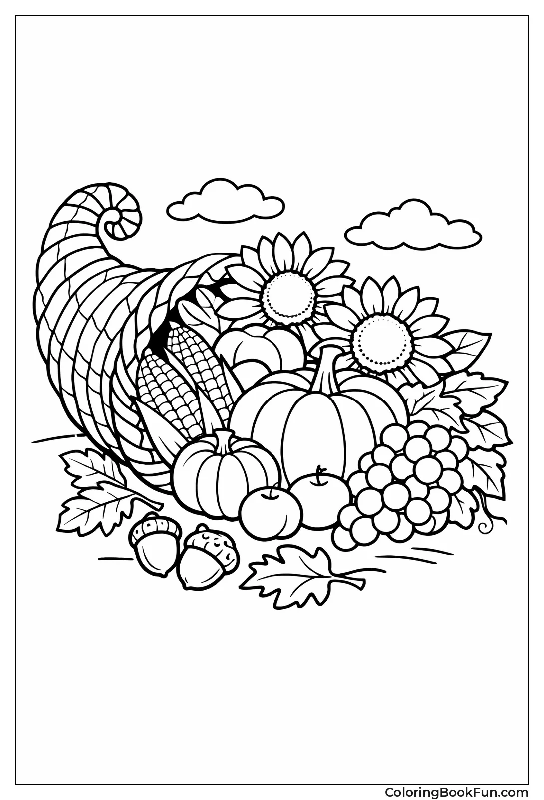 Overflowing Harvest Cornucopia