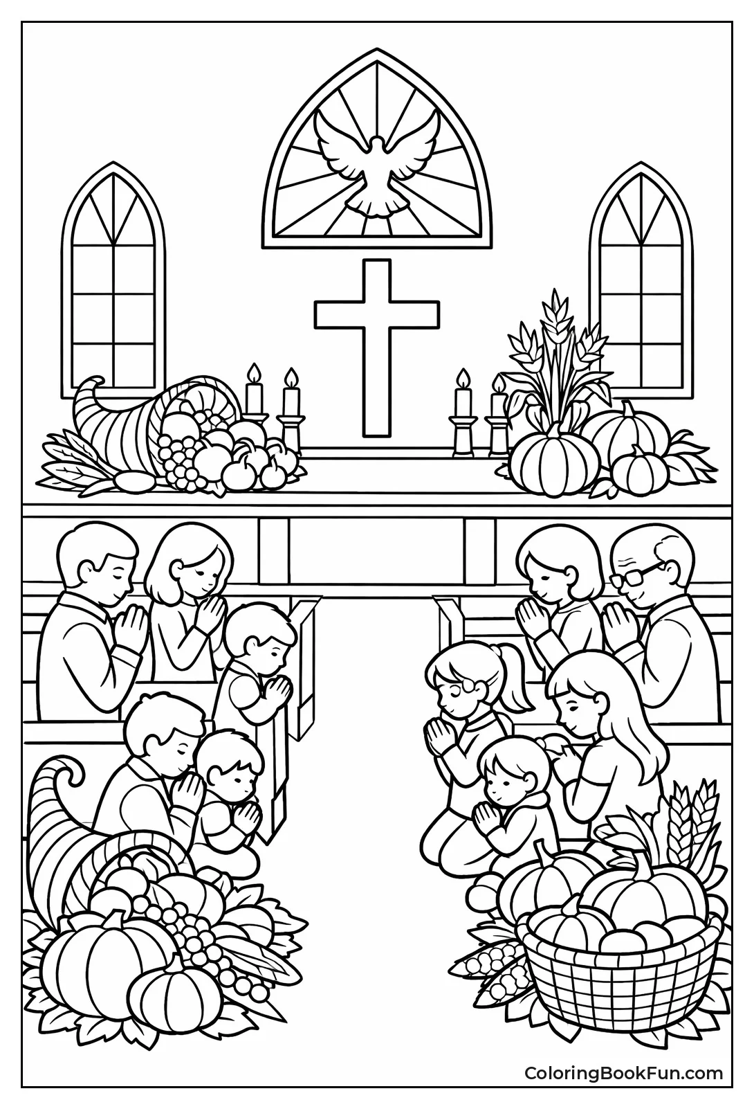 Church Thanks with Harvest