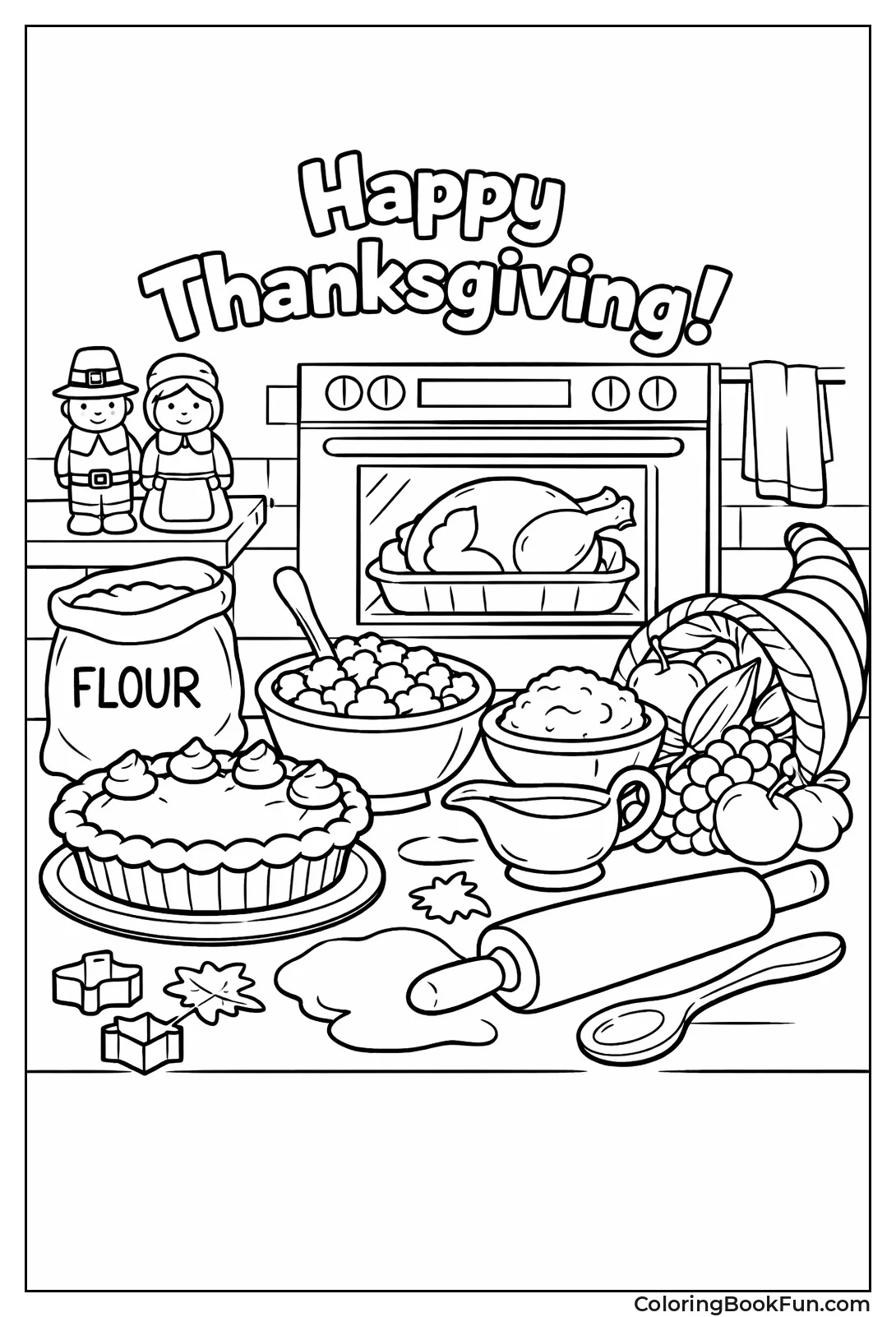 Busy Kitchen Counter