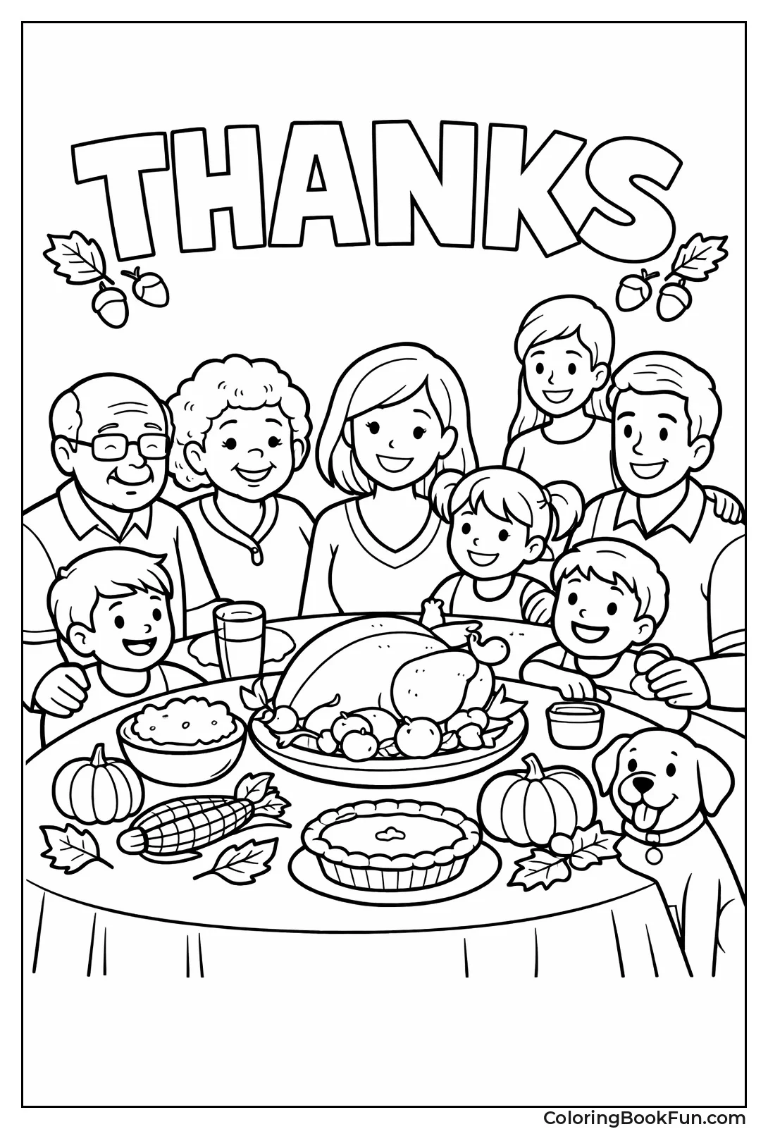 Thanksgiving Family Dinner Table