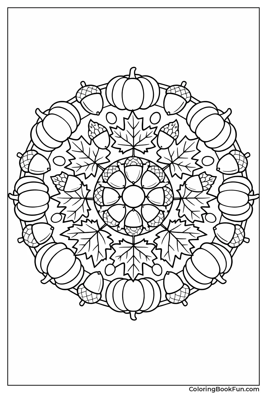 Pumpkin Leaf Mandala