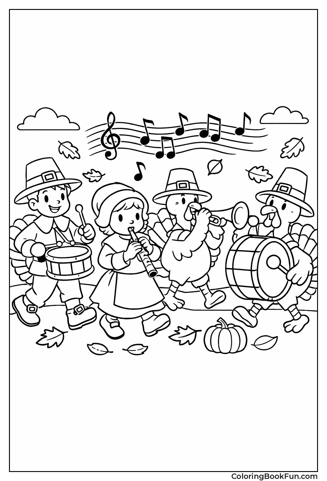 Turkey Marching with Drums